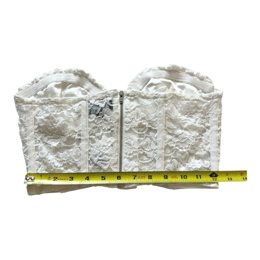 Bardot Women's Corset Bustier White Floral Size 4/XS - Picture 4 of 6